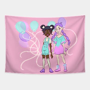 Pastel Balloons Tapestry