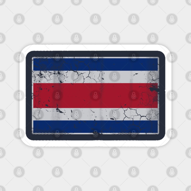 Vintage Costa Rica Flag Costa Rican Tico Magnet by E