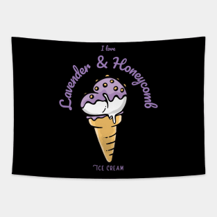 I Love Lavender & Honeycomb Ice Cream Tapestry