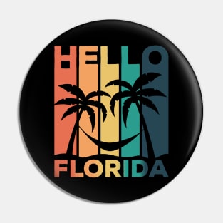 Hello Florida Summer Beach Pin