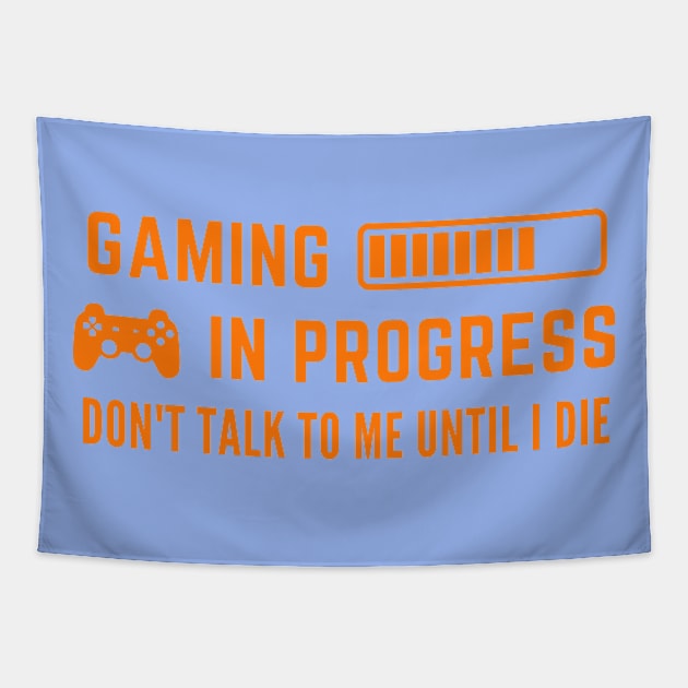 Game in Progress - Don't Talk to Me Until I Die Tapestry by ZiaAmelie