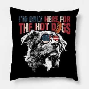 I'm only here for the hot dogs Pillow