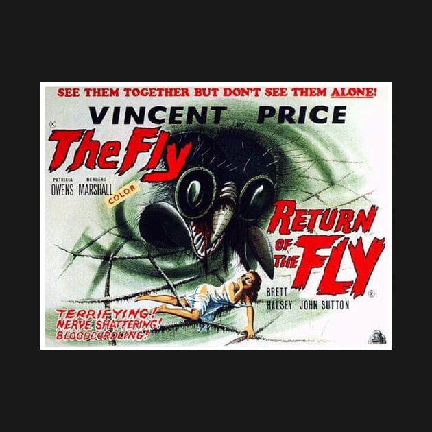 Classic Sci-Fi Lobby Card - The Fly & Return of The Fly by Starbase79