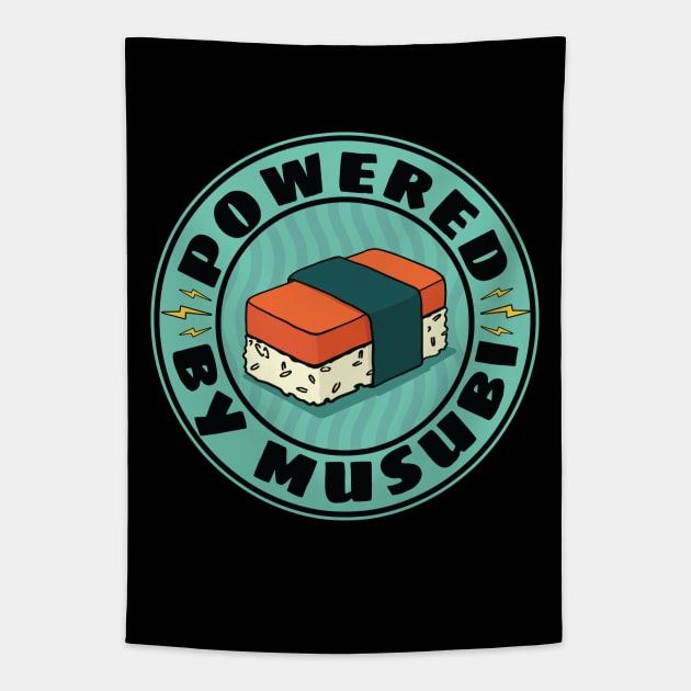 Musubi Kawaii Powered By Musubi Tapestry by Huhnerdieb Apparel