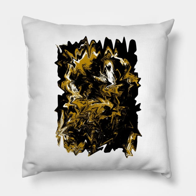 Cave Abstract Expressionism Pillow by SpieklyArt