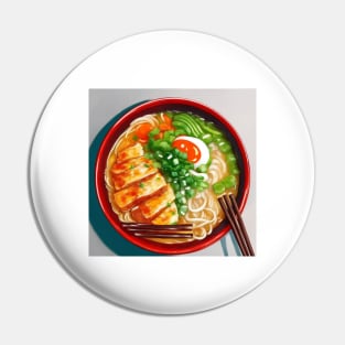 Chopsticks Vegetarian Ramen Noodles Pin