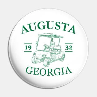 Augusta Georgia golf cart Pin