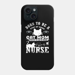 Stay Home Cat Mom Funny Shirt Phone Case