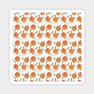 Peaches and leaves pattern Magnet