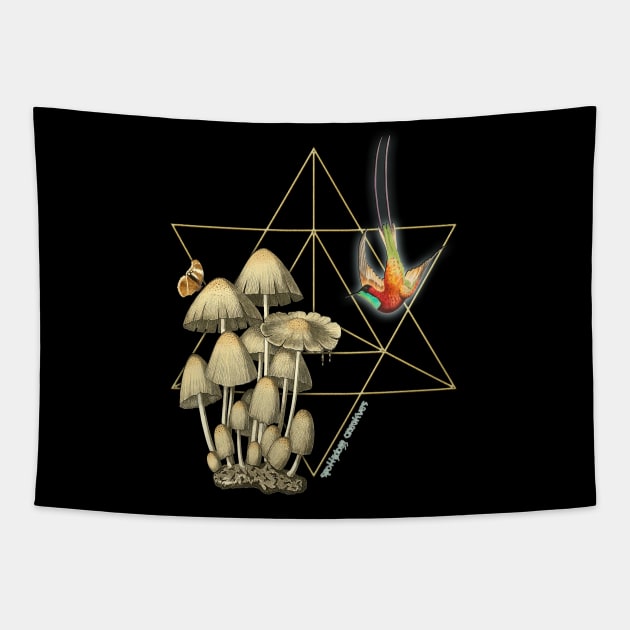 Sacred Geometry Tapestry by SpottydoggCreatives