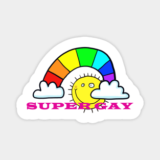 Super Gay - special rainbow Magnet