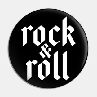 rock and roll logo Pin