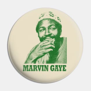 marvin gaye ( 31 ) - green solid style Pin