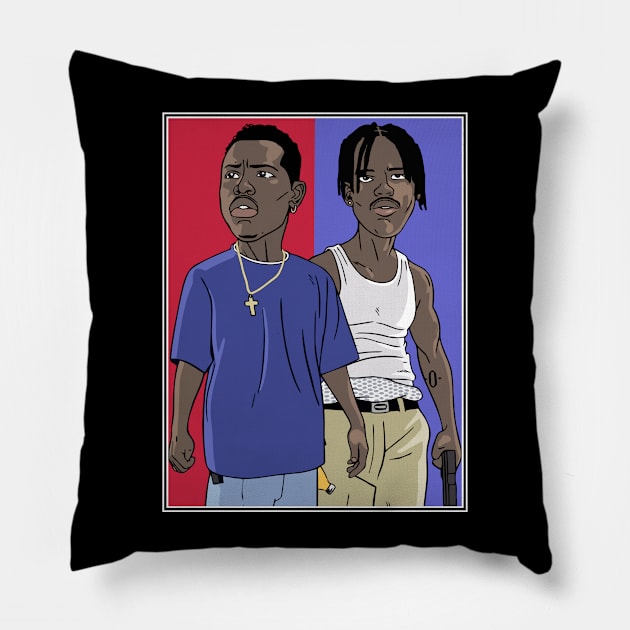 Caine And O Dogg Pillow by Geraldines