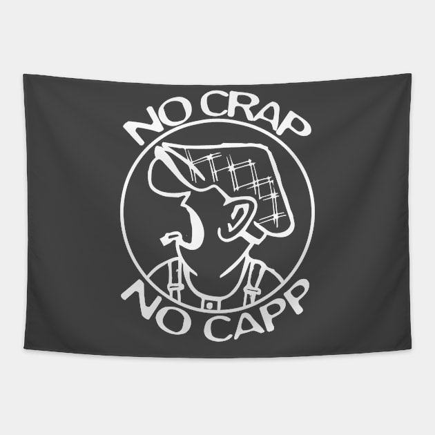 NO CRAP NO CAPP Tapestry by The Lucid Frog