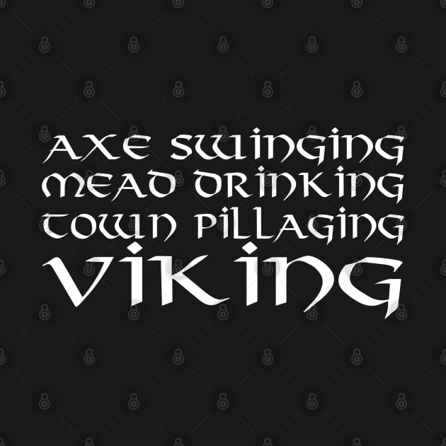 Axe Swinging Viking White by VT Designs