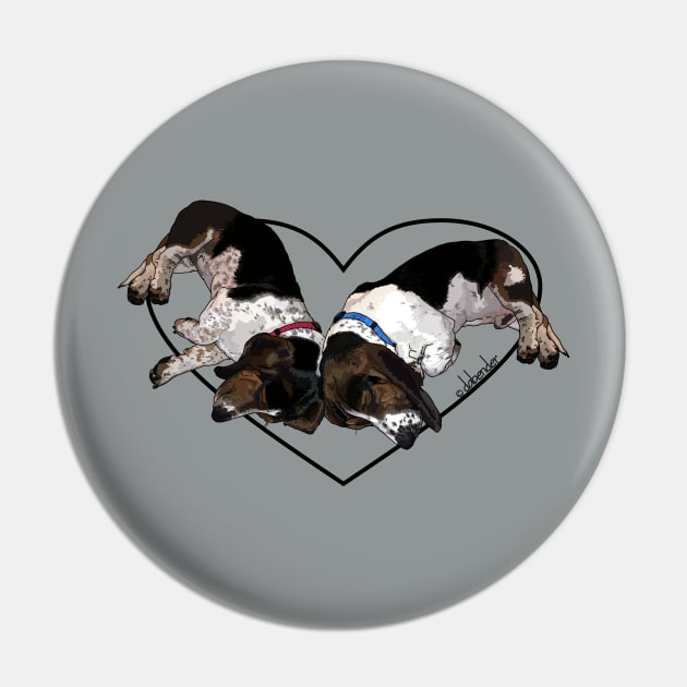 Sleeping Basset Hounds Pin by avondalealley