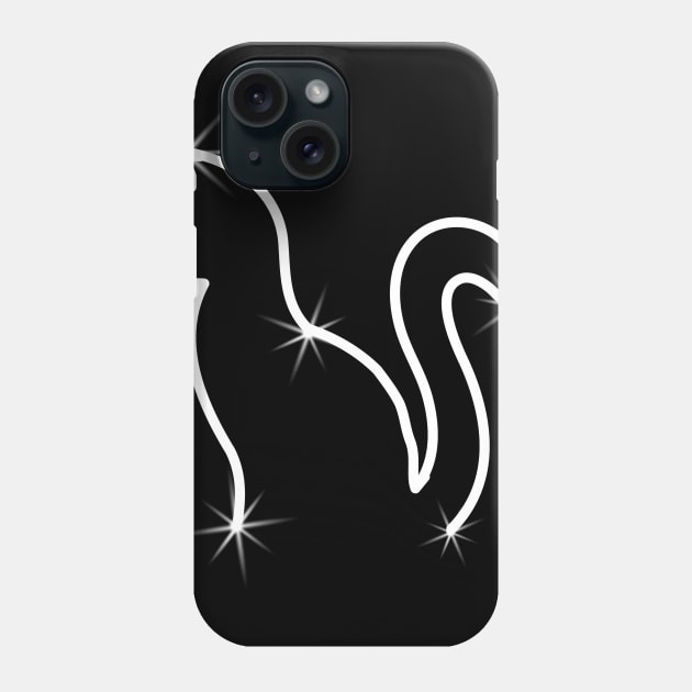 Cat Silhouette Phone Case by samshirts