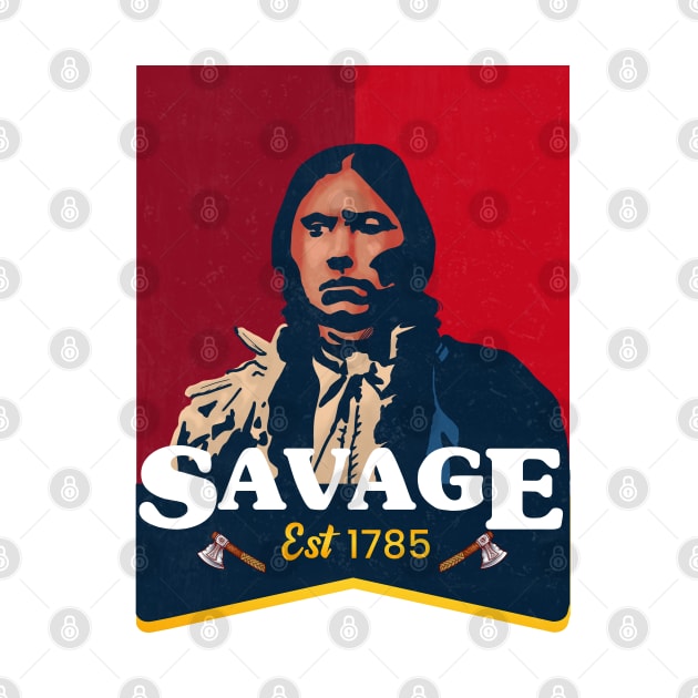 Native American Comanches Savage Design by Eyanosa