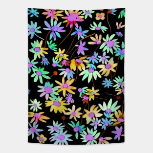 Daisies Spring Countryside Neon Tapestry