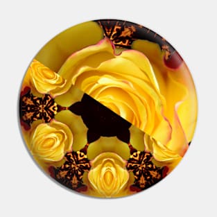 Yellow Rose Pin