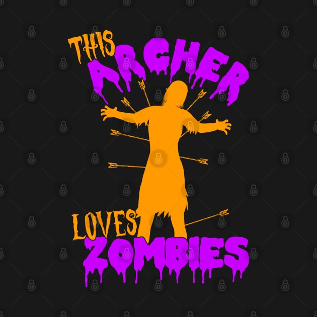 This Archer Loves Zombies - Archer Costume Halloween graphic by theodoros20