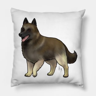 Dog - Belgian Tervuren - Mahogany and Black Pillow