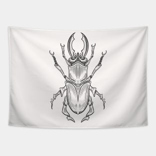 Beetle hand drawn design Tapestry