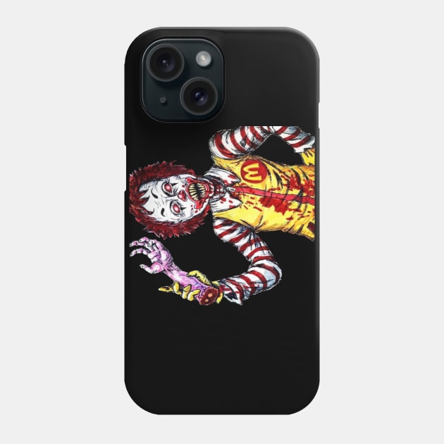 Evil Ronald McDonald Phone Case by ArtRooTs