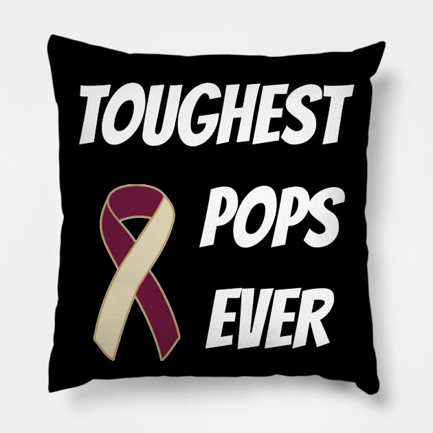 Head And Neck Cancer Dad Pillow by mikevdv2001