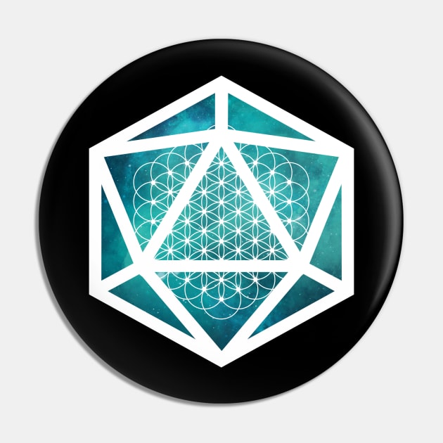 D20 Decal Badge - Magic Pin by aaallsmiles