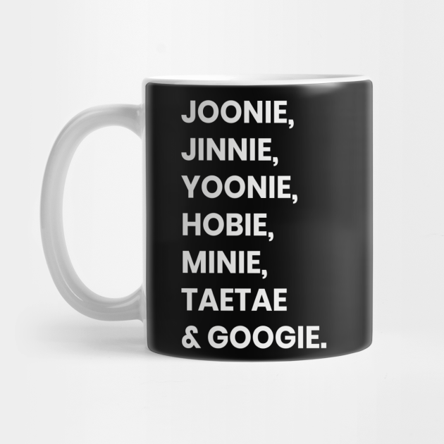 Bts Nicknames Bts Bts Mug Teepublic