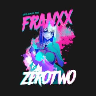 Darling in the Franxx 002 Vaporwave Cyberpunk UNCENSORED T-Shirt