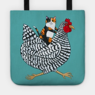 Calico Cat Chicken Ride Tote