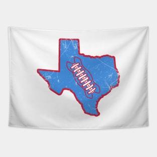 Texas Football, Retro - White/Light Blue Tapestry