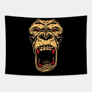 Scary gorilla face Tapestry