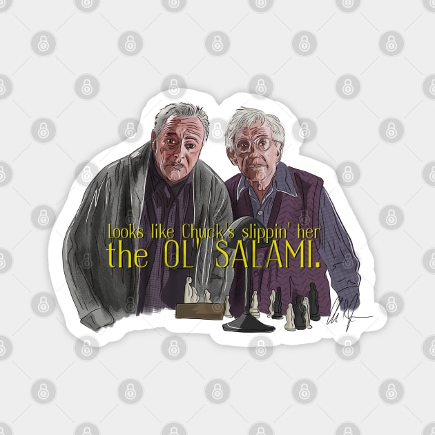Grumpy Old Men: the OL' SALAMI Magnet by 51Deesigns