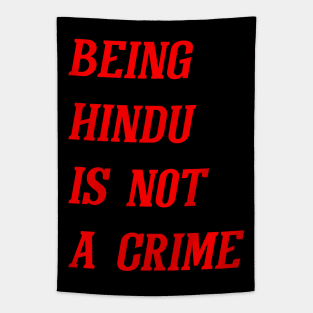 Being Hindu Is Not A Crime (Red) Tapestry