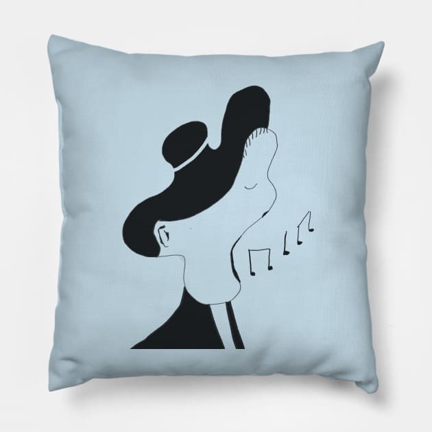 Opera Singer Pillow by abagold
