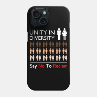 say no to racism Phone Case
