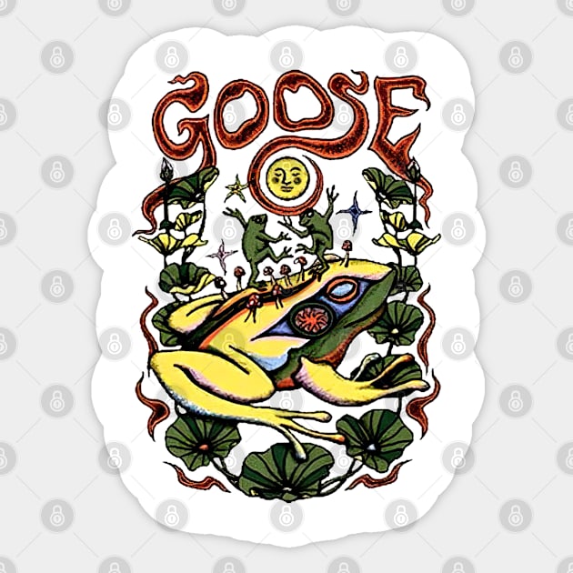 Goose the band goose frog - Goose The Band Goose Frog - Sticker | TeePublic
