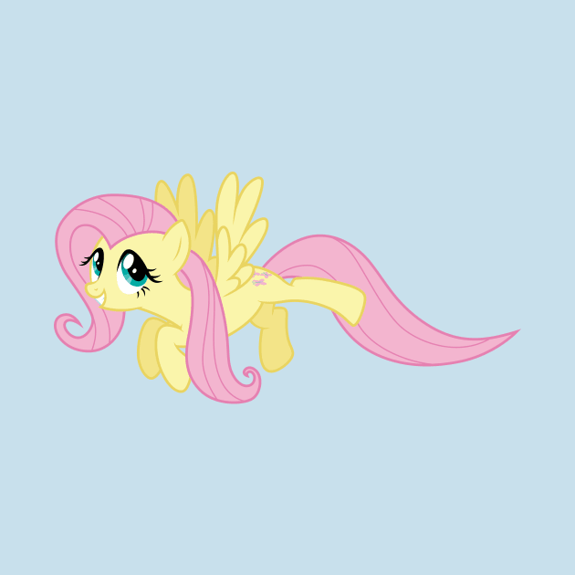 Happy Flying Fluttershy by CloudyGlow