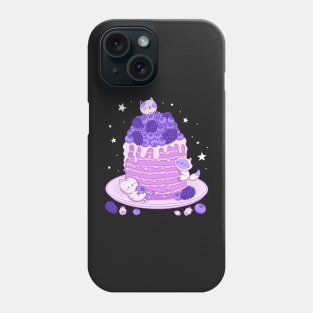 Kawaii Pancake Blueberry Blackberry Cats Phone Case