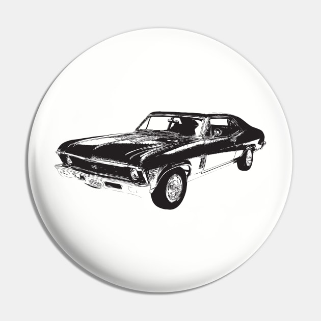 Vintage muscle car retro design Pin by AltrusianGrace