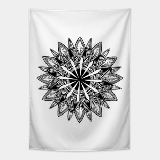 Mandala (black) Tapestry