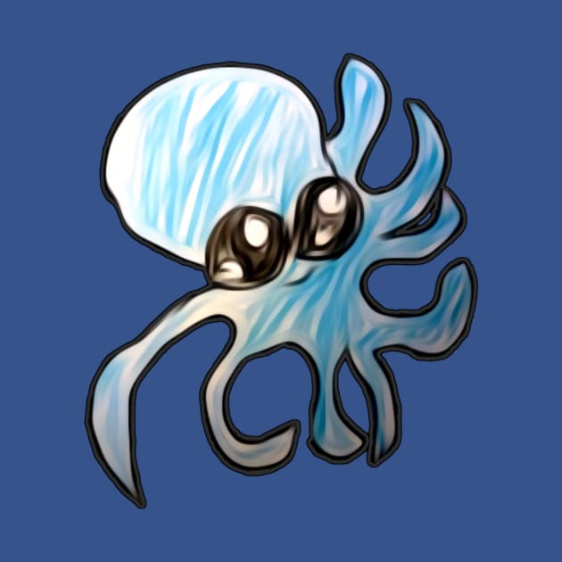 Cute Octopus Drawing by AlondraHanley