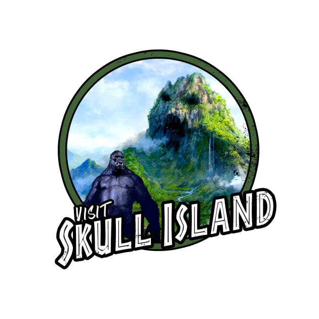 Visit Skull Island (Alt Print) by Nerdology