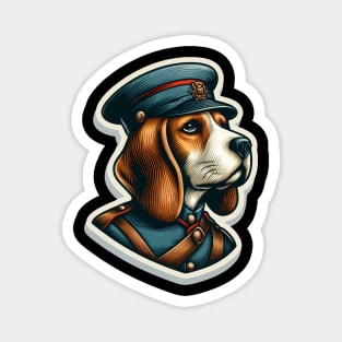 Beagle Soldier Magnet