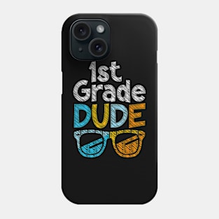 1St Grade Dude Back To School First Grade Student Phone Case