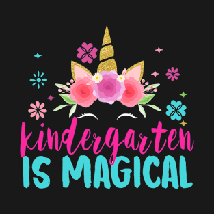 Kindergarten Unicorn Magical Back to School T-Shirt